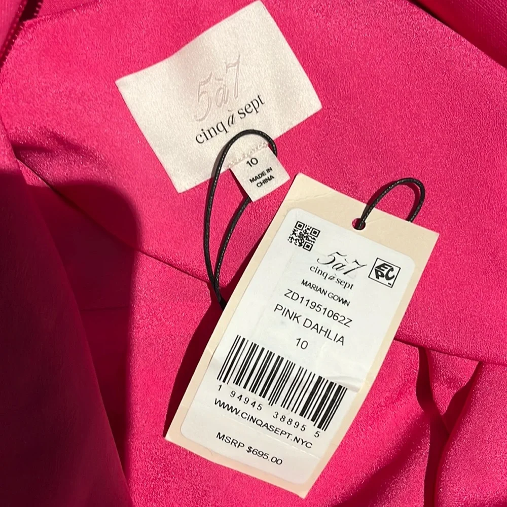Cinq a Sept Marian Gown in Pink Dahlia NWT - Picture 14 of 17
